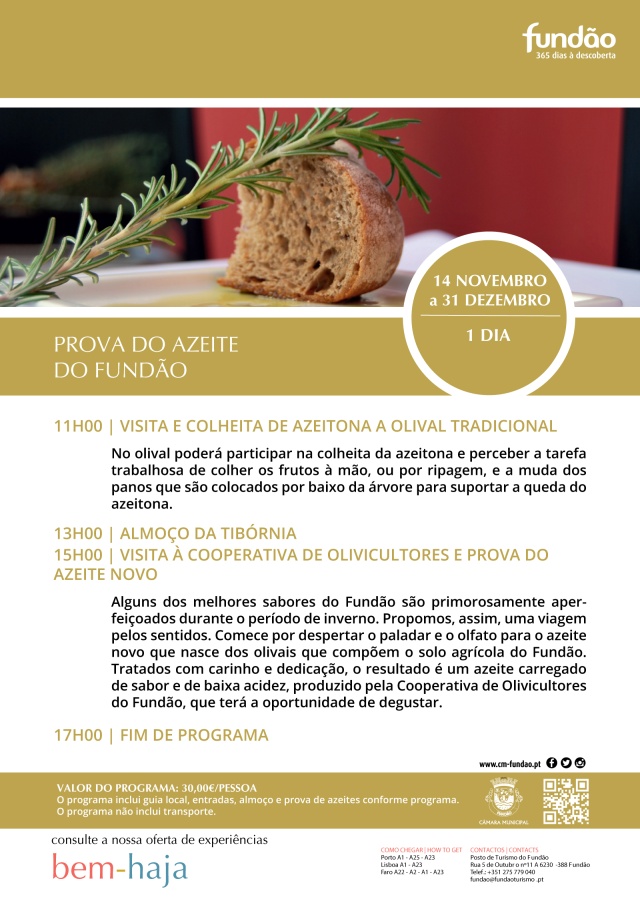 Prova do Azeite do Fundão (Gastronomia e Vinhos)